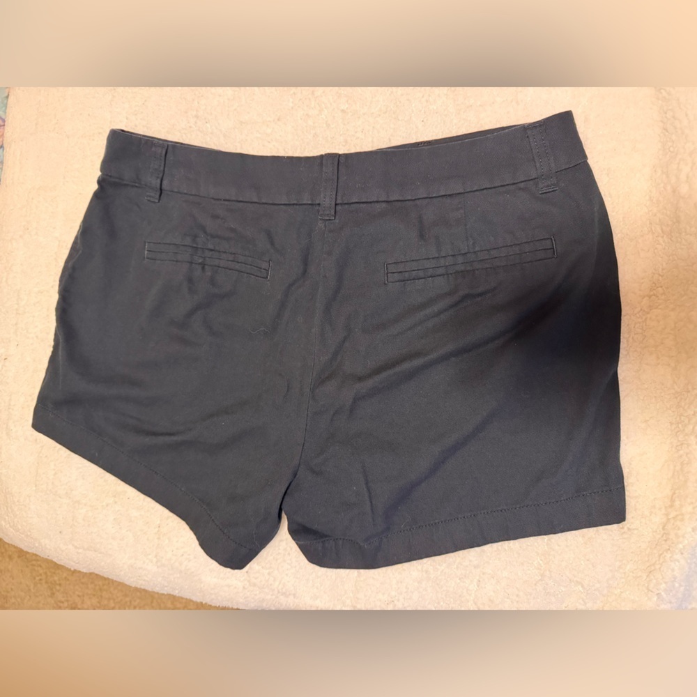 J. Crew Women's dark navy Flat Front Shorts - Picture 3 of 3